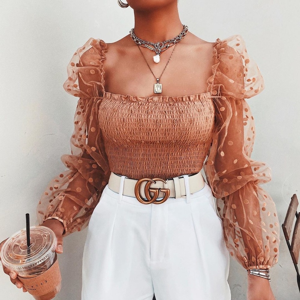Nude Crop Top